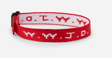 WWJD THROWBACK BRACLET